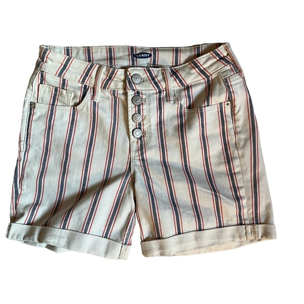 Red White and Blue Classic rolled hem shorts size 2